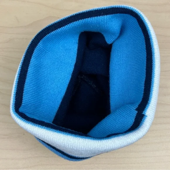 University Of Maine Black Bears UMaine Winter Beanie Hat Blue & White Logo - Picture 4 of 5